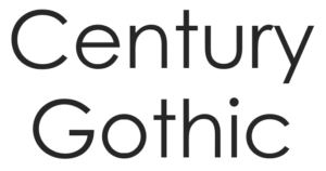 Century Gothic is like if Futura got a lobotomy.